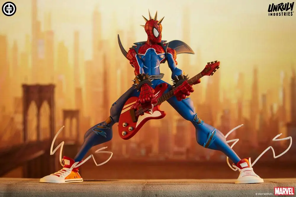 Marvel Designer Series Vinyl Statue Spider-Punk by Tracy Tubera 22 cm Produktfoto