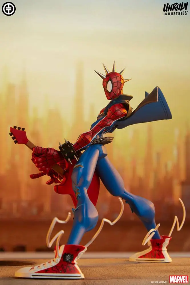 Marvel Designer Series Vinyl Statue Spider-Punk by Tracy Tubera 22 cm Produktfoto