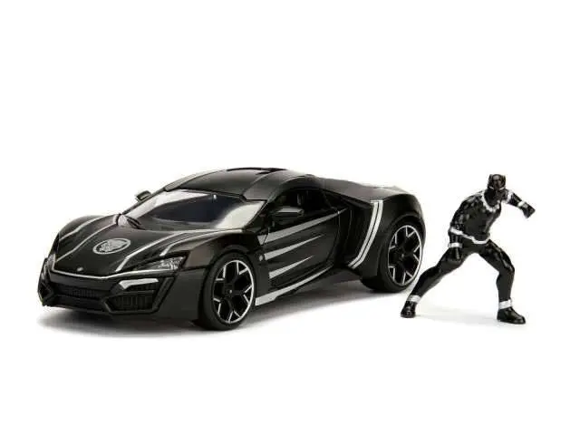 Marvel Diecast Modell 1/24 Black Panther & 2017 Lykan Hypersport Produktfoto