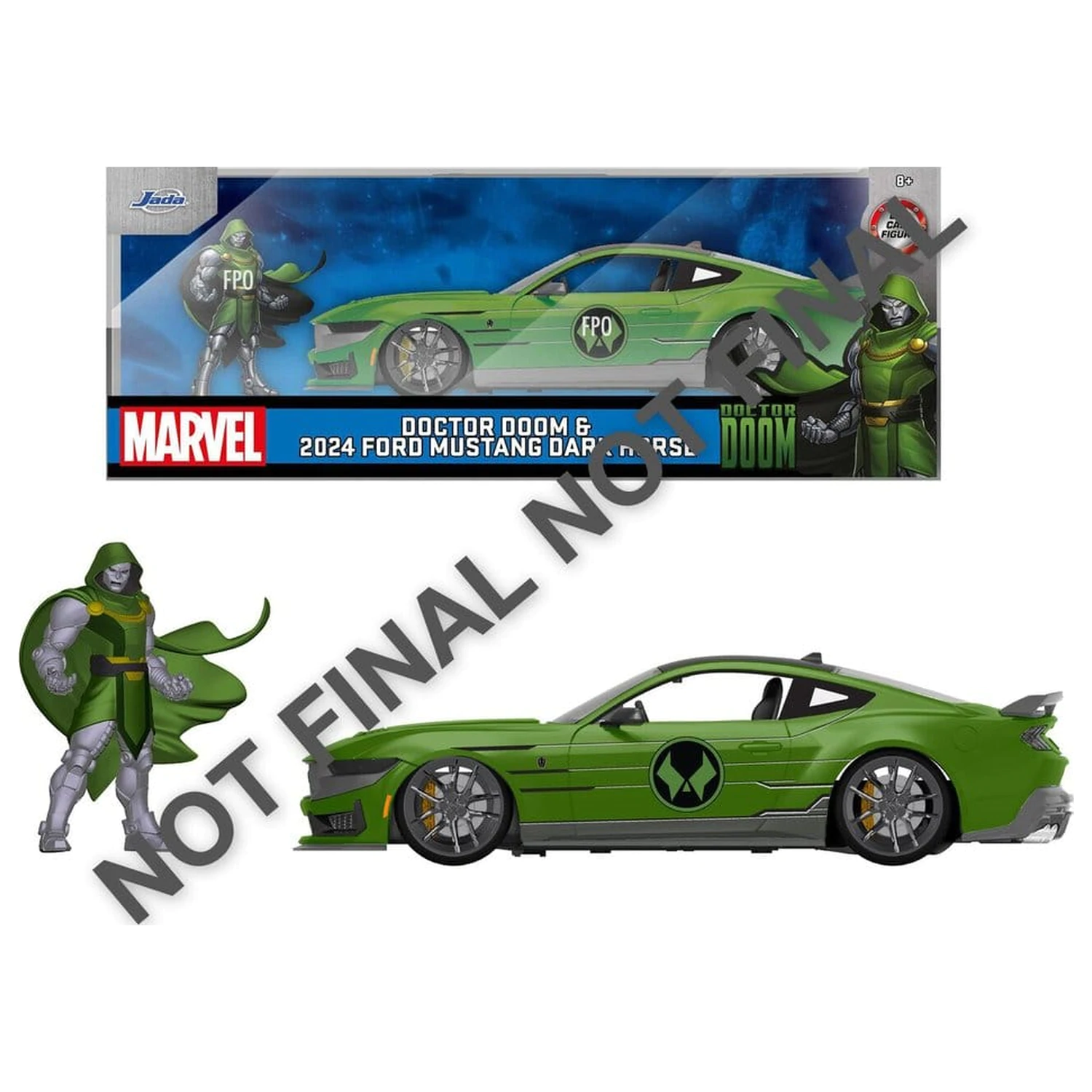 Marvel Druckguss Modell 1:24 Avengers Doctor Doom 2024 Ford Produktfoto