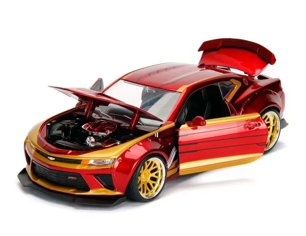 Marvel Diecast Modell 1/24 Iron Man & 2016 Chevrolet Camaro Produktfoto