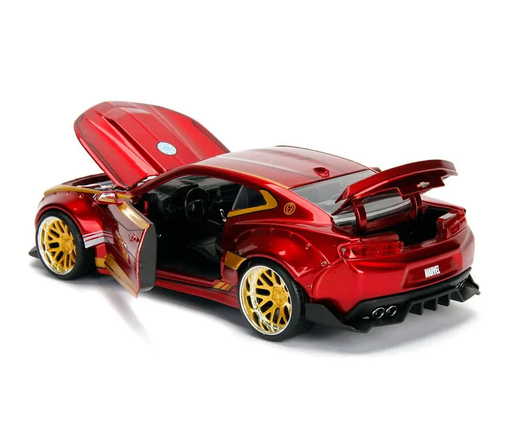 Marvel Diecast Modell 1/24 Iron Man & 2016 Chevrolet Camaro Produktfoto