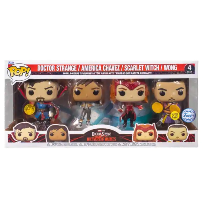 Marvel POP! Movies Vinyl Figuren 4er-Pack Doctor Strange Multiverse of Madness 2 9 cm Produktfoto