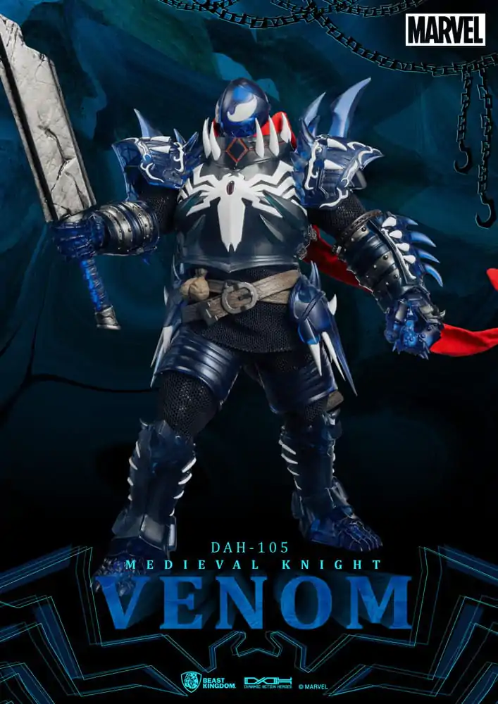 Marvel Dynamic 8ction Heroes Actionfigur 1/9 Medieval Knight Venom 23 cm termékfotó