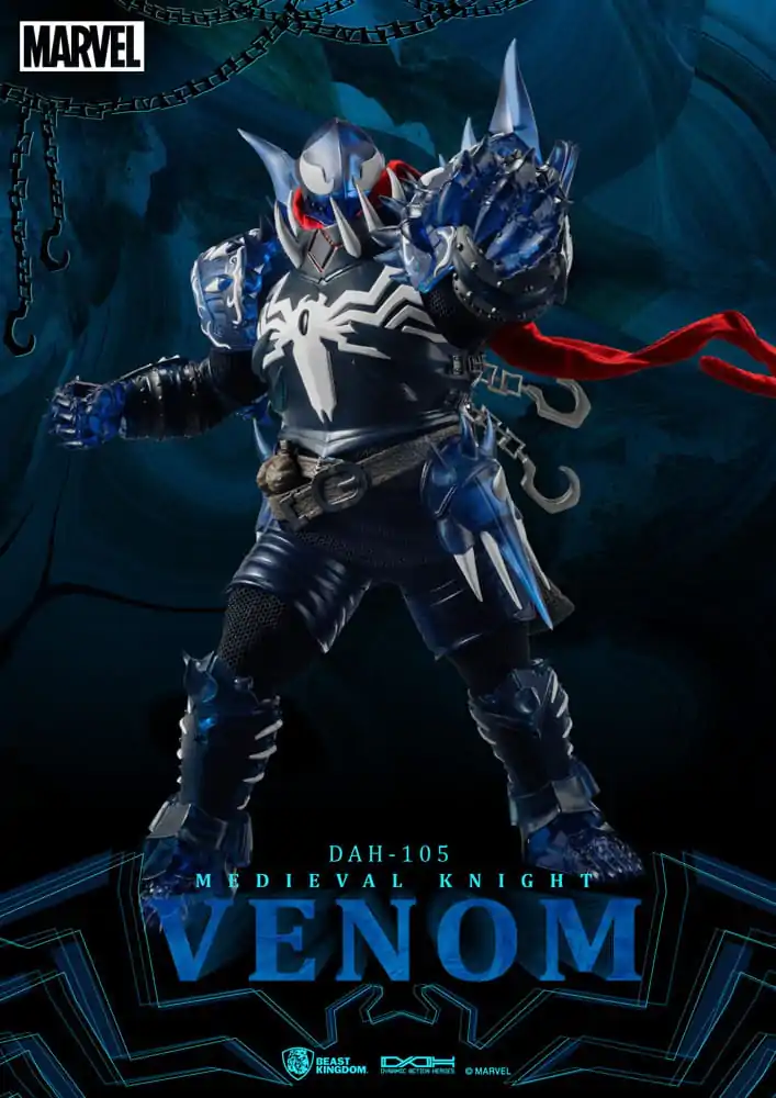 Marvel Dynamic 8ction Heroes Actionfigur 1/9 Medieval Knight Venom 23 cm termékfotó