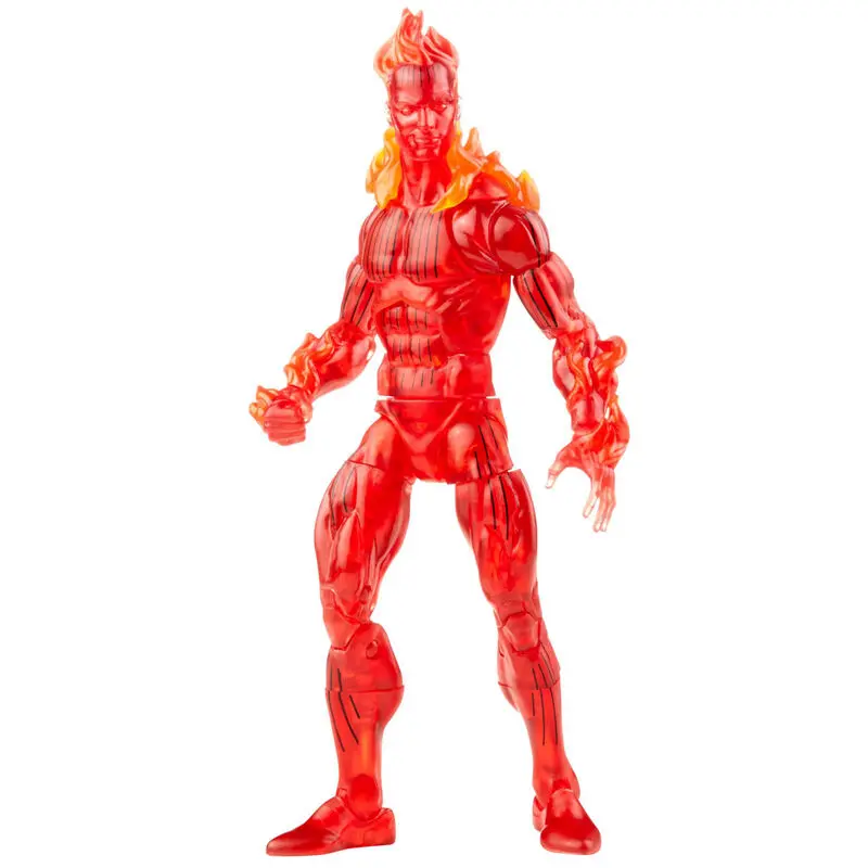 Fantastic Four Marvel Legends Retro Actionfigur Human Torch 15 cm Produktfoto