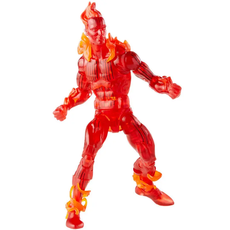 Fantastic Four Marvel Legends Retro Actionfigur Human Torch 15 cm Produktfoto