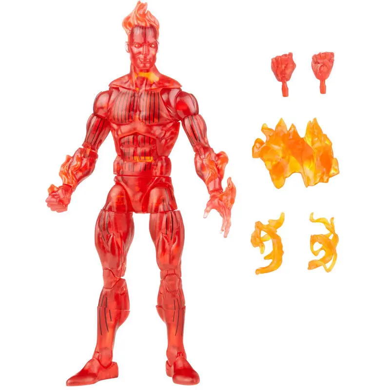 Fantastic Four Marvel Legends Retro Actionfigur Human Torch 15 cm Produktfoto