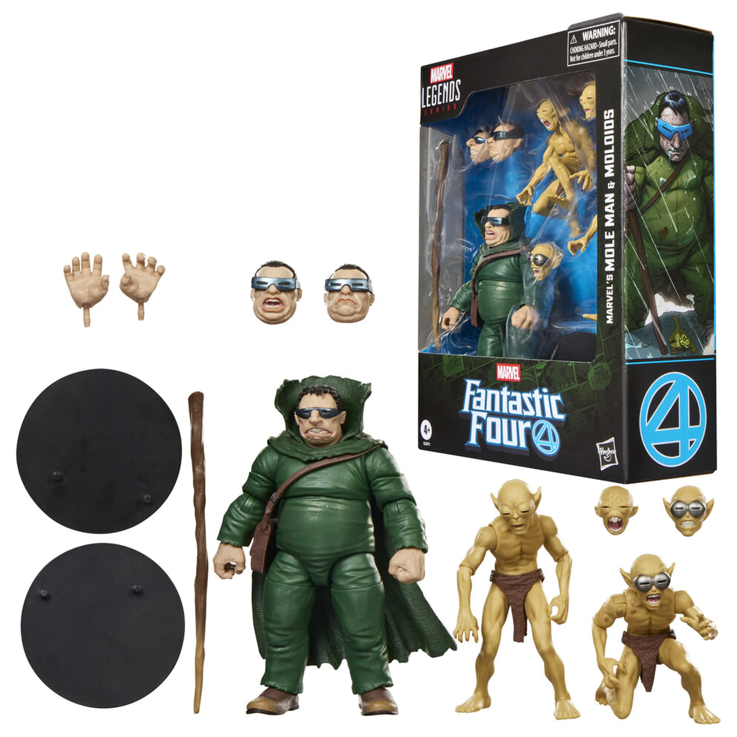 Marvel Fantastic Four Marvels Mole Man & Moloios Figurensatz 15cm Produktfoto