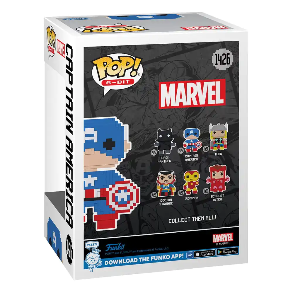 Marvel Funko POP! 8-Bit Vinyl Figur Captain America 9 cm Produktfoto