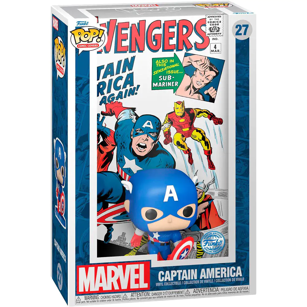 Marvel POP! Comic Cover Vinyl Figur Avengers #4 (1963) Produktfoto