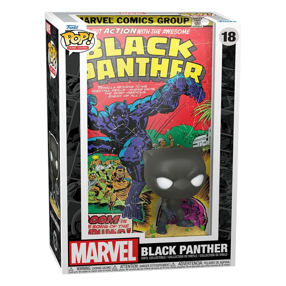 Marvel POP! Comic Cover Vinyl Figur Black Panther 9 cm termékfotó