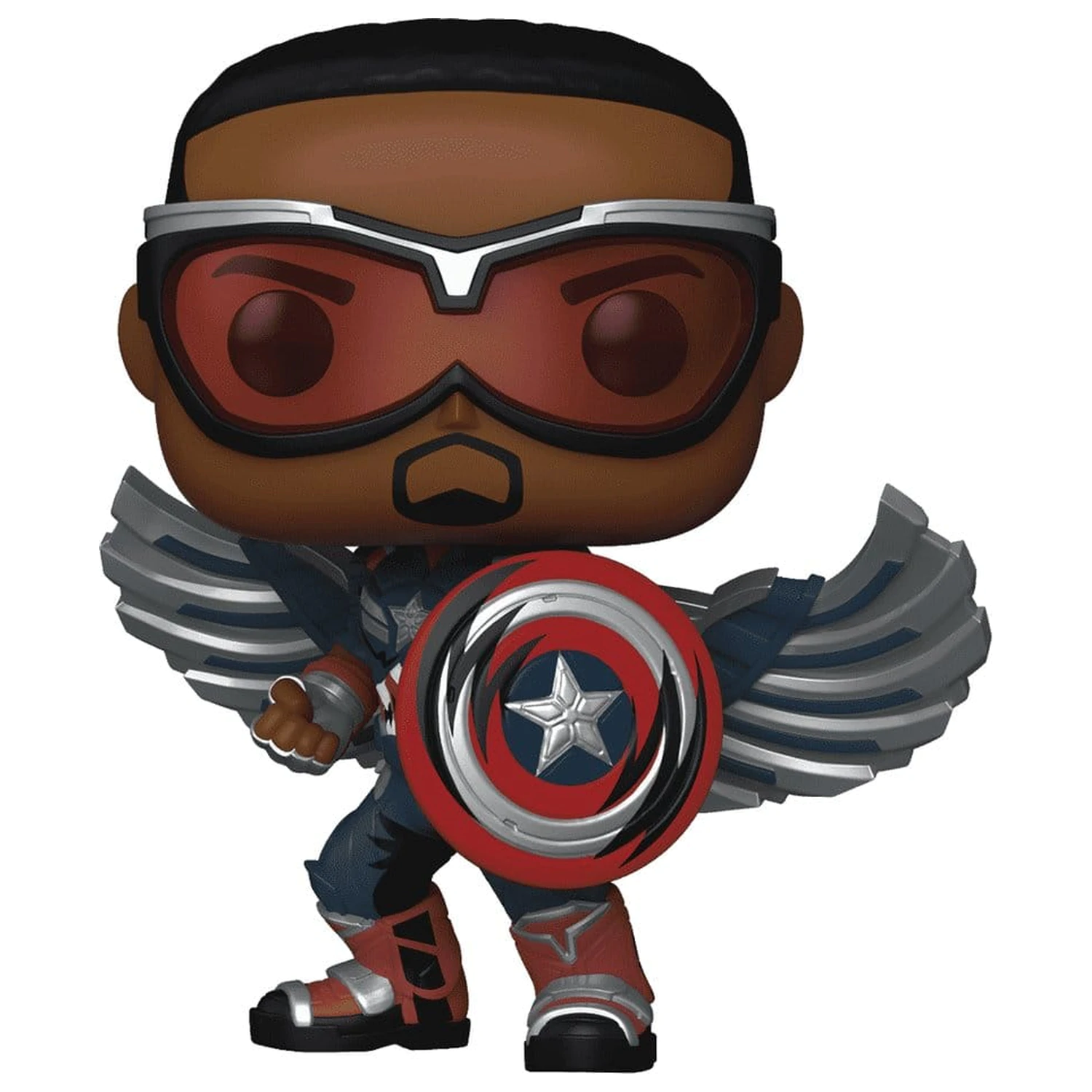 Marvel Funko POP! Comics Vinyl Figur Captain America (Sam Wilson) (Comic Deco) Exclusive 9 cm Produktfoto