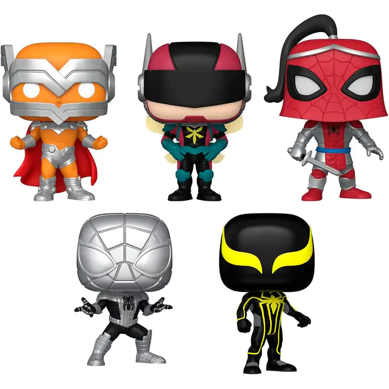 Marvel POP! Vinyl Figuren 5er-Pack Year of the Spider Special Edition 9 cm Produktfoto