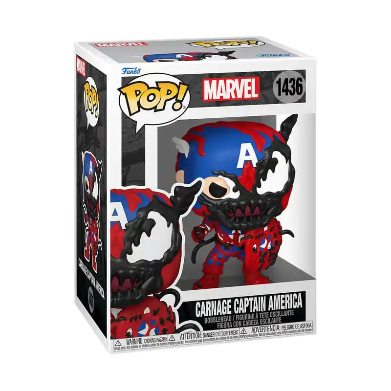 Marvel Funko POP! Vinyl Figur Carnageized - Captain America 9 cm termékfotó