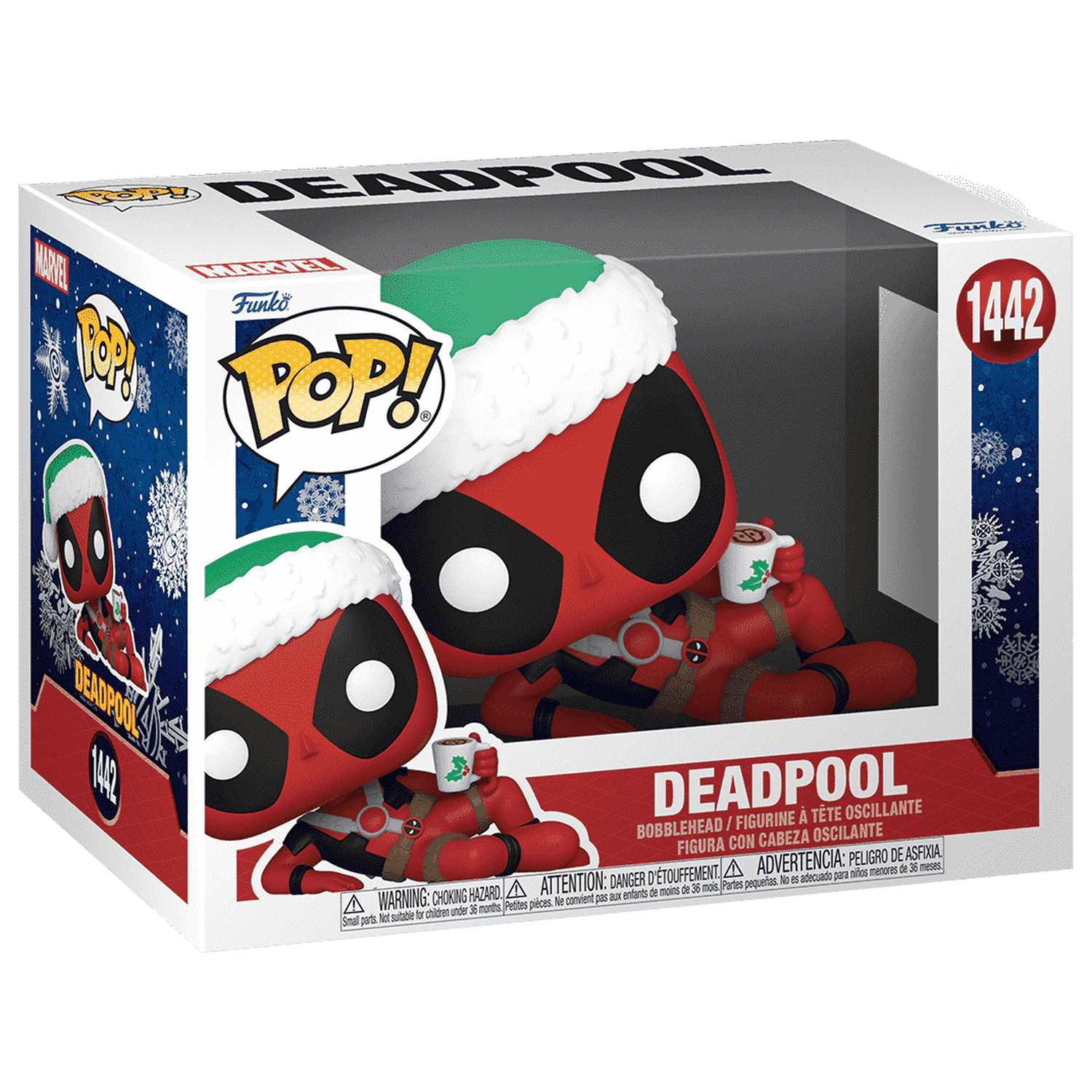 Marvel Funko POP! Vinyl Figur Holiday Deadpool 9 cm Produktfoto
