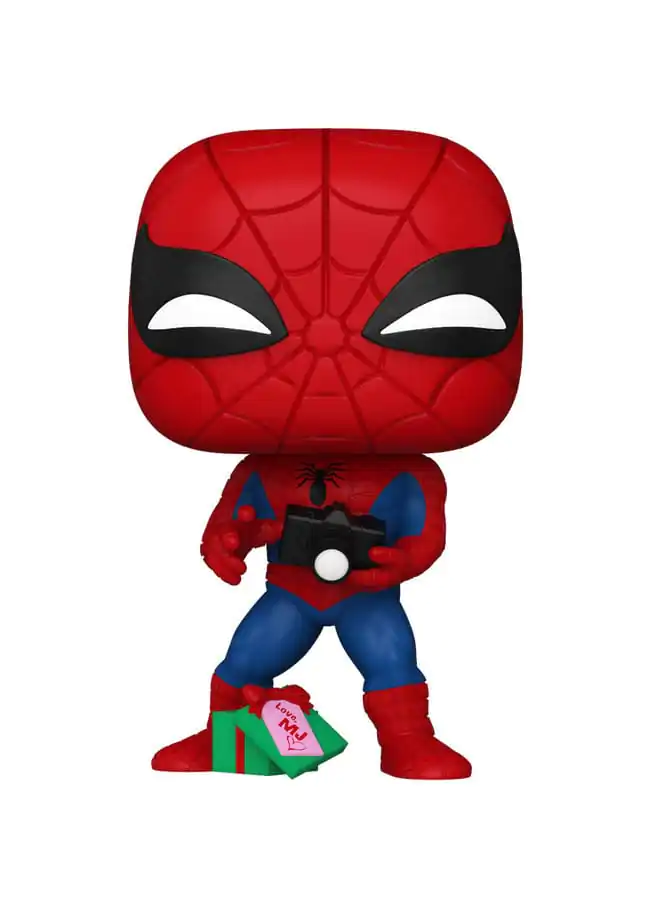 Marvel Funko POP! Vinyl Figur Holiday Spiderman w/Open gift 9 cm termékfotó