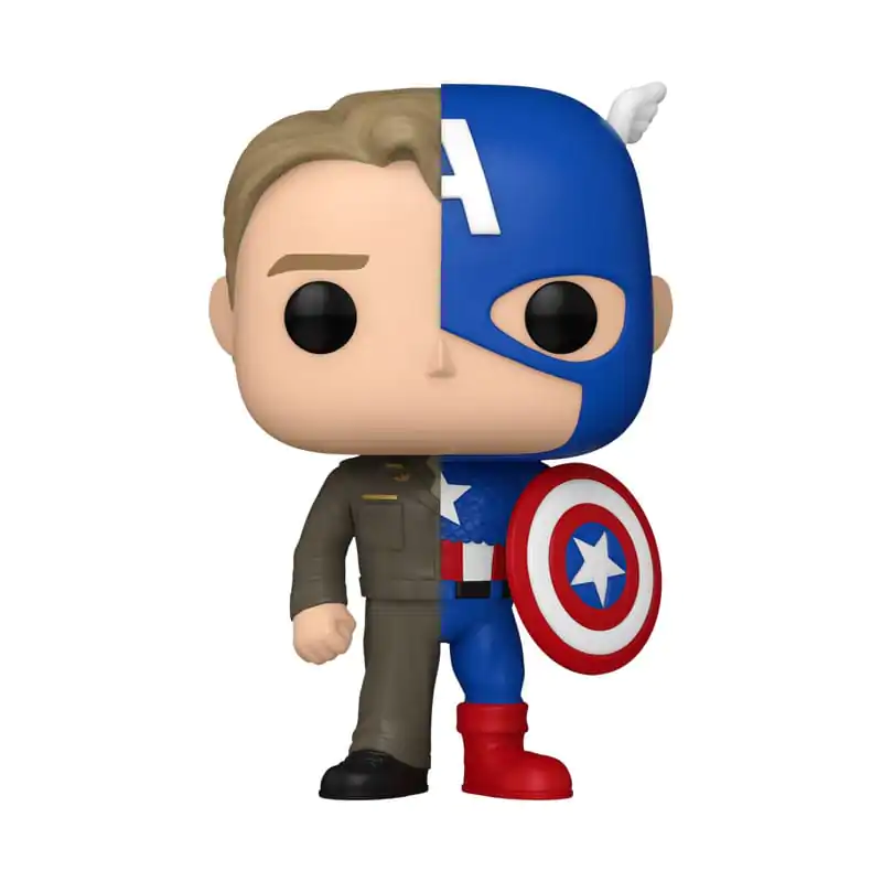 Marvel Funko POP! Vinyl Figur Split- Captain A/Steve R 9 cm termékfotó