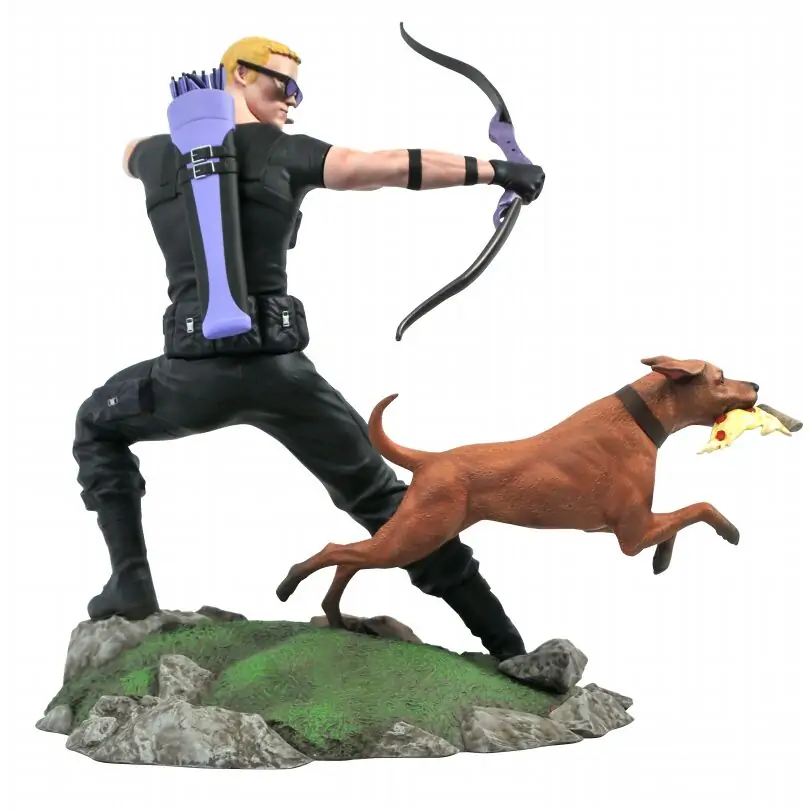 Marvel Comic Gallery PVC Statue Hawkeye with Pizza Dog 23 cm termékfotó