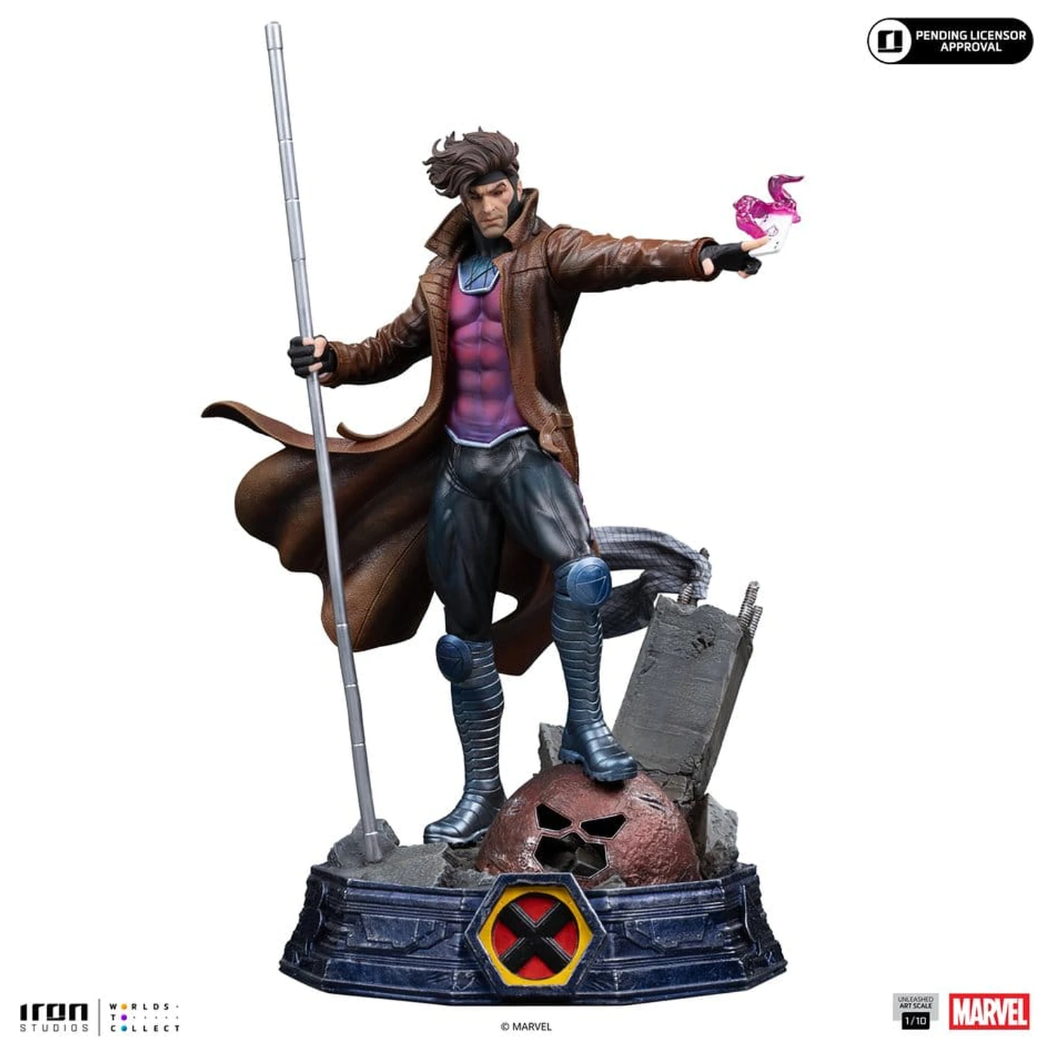 Marvel Gambit Unleashed Art Scale Statue 1/10 Gambit Produktfoto