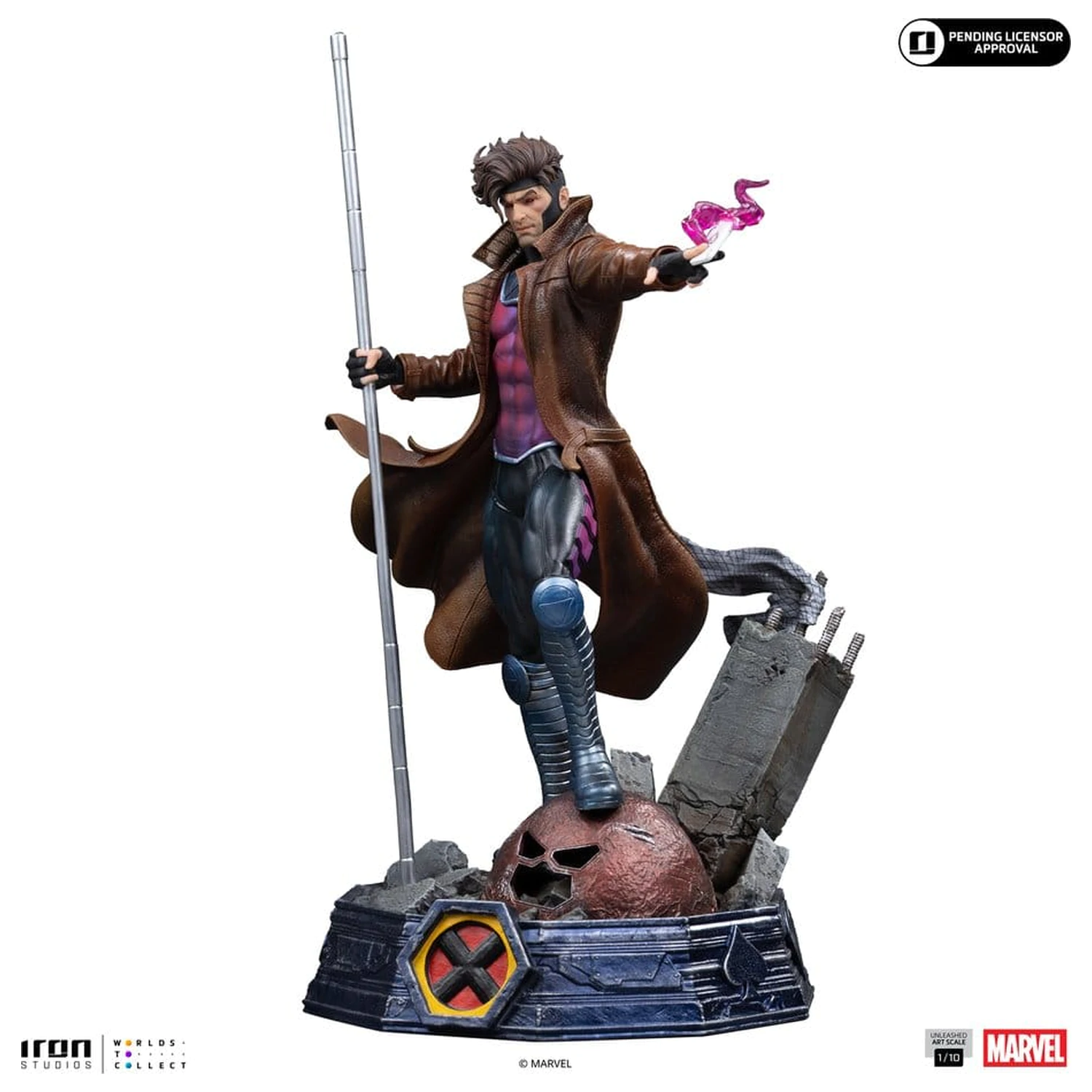 Marvel Gambit Unleashed Art Scale Statue 1/10 Gambit Produktfoto