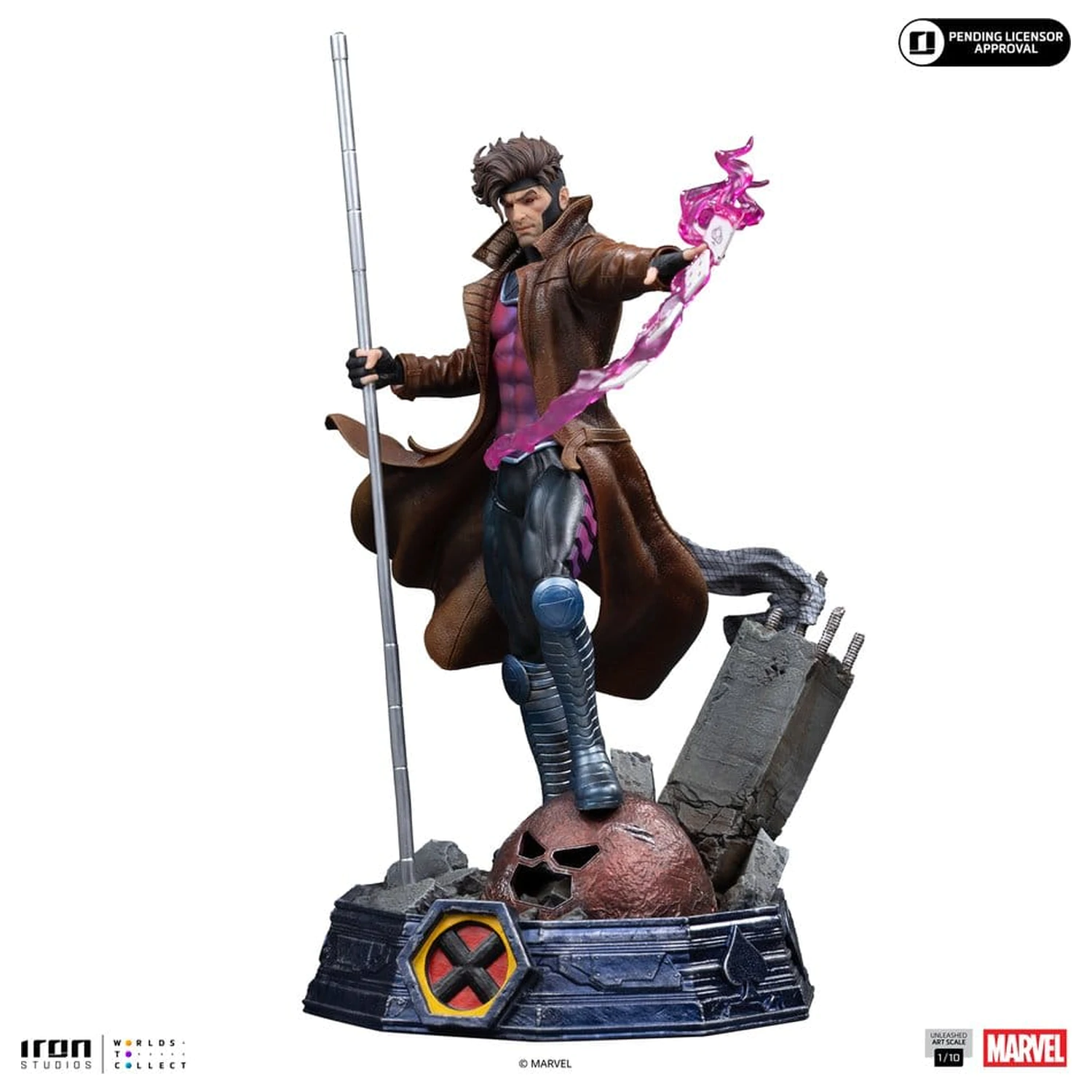 Marvel Gambit Unleashed Art Scale Statue 1/10 Gambit Produktfoto