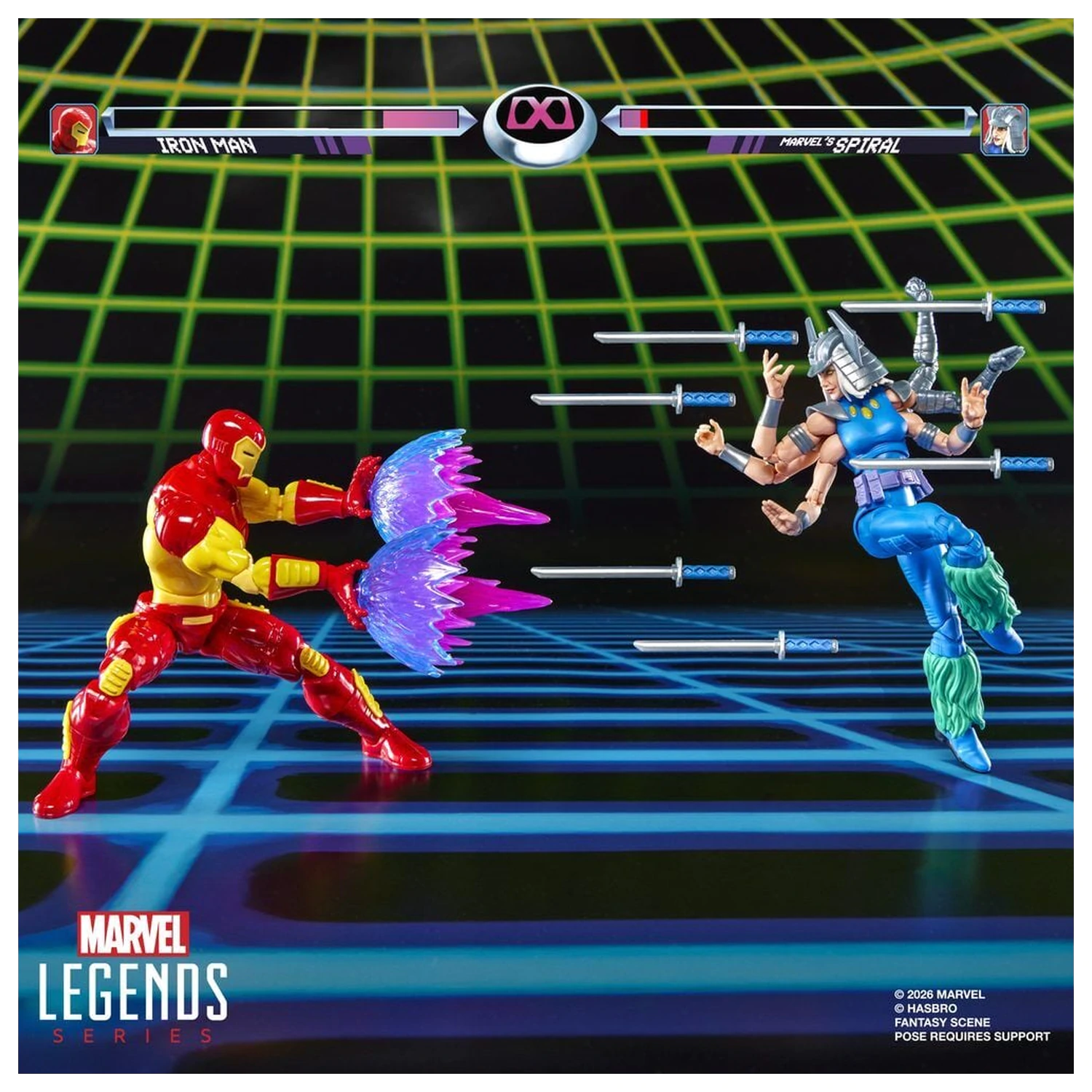Marvel Games Iron Man Vs Marvels Spiral Pack 2 Figuren 15cm Produktfoto