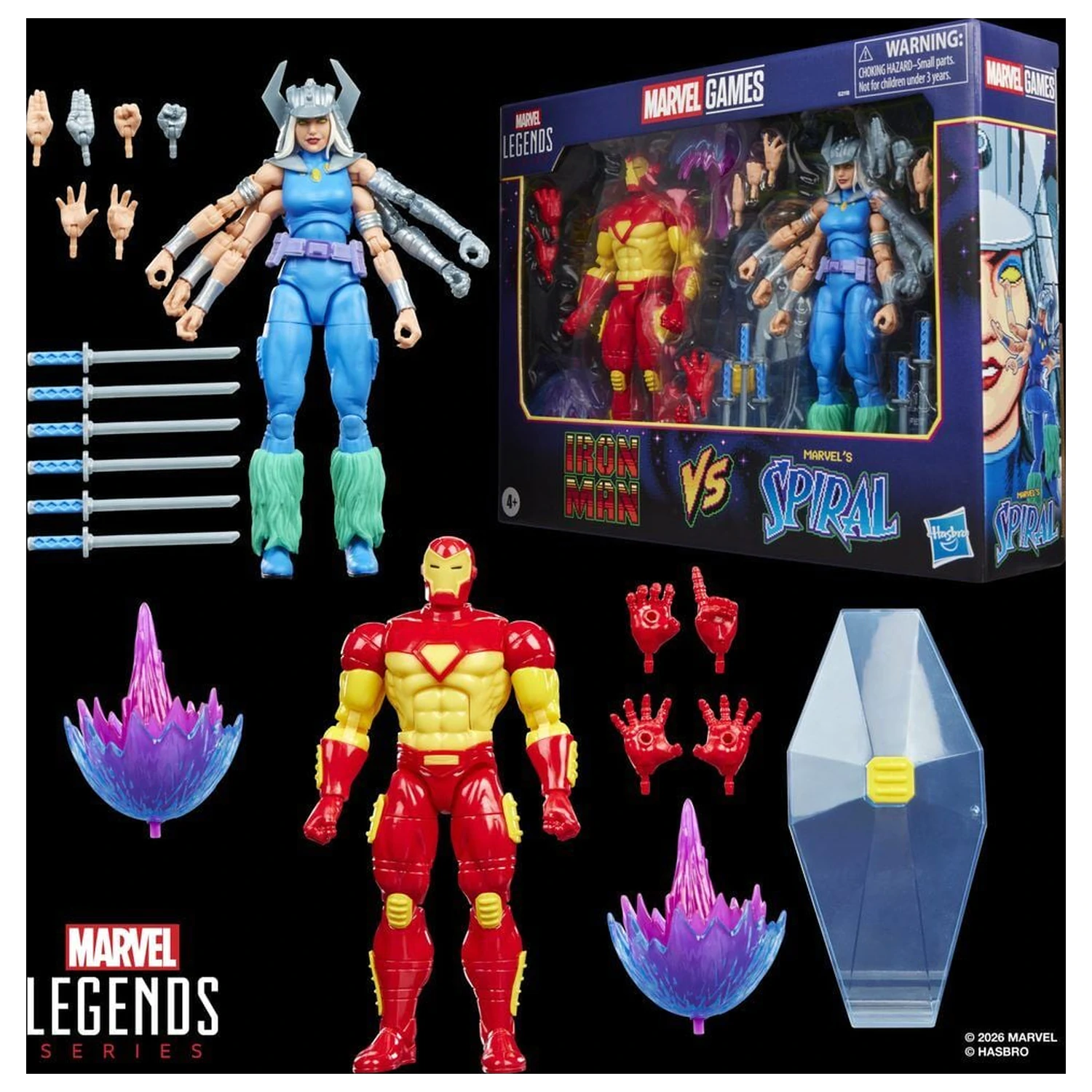 Marvel Games Iron Man Vs Marvels Spiral Pack 2 Figuren 15cm Produktfoto