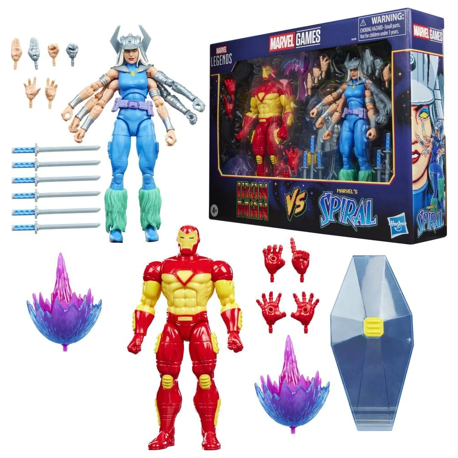 Marvel Games Iron Man Vs Marvels Spiral Pack 2 Figuren 15cm Produktfoto