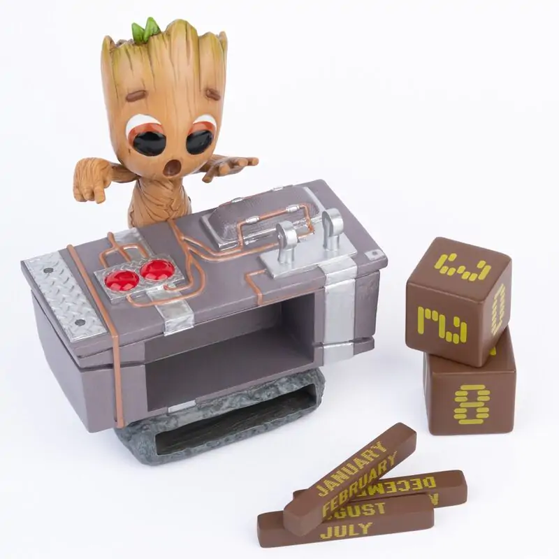 Marvel Guardians of the Galaxy Groot Death Button 3D ewiger Kalender Produktfoto