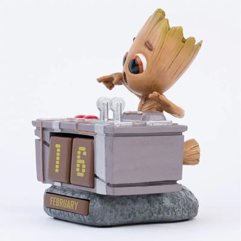 Marvel Guardians of the Galaxy Groot Death Button 3D ewiger Kalender Produktfoto