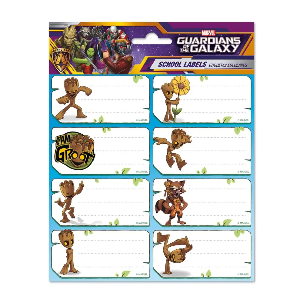 Marvel Guardians of the Galaxy Groot Buchetiketten Produktfoto