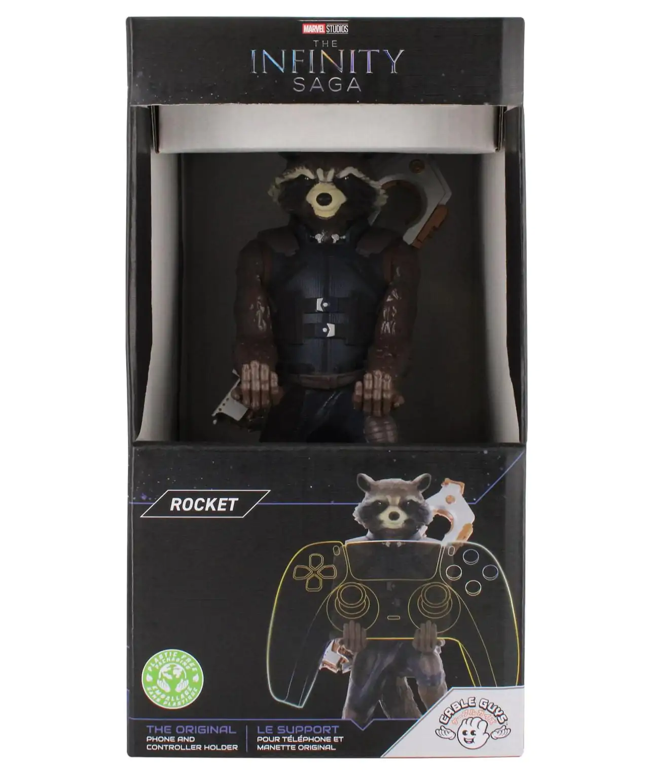 Marvel Guardians of the Galaxy Rocket Raccoon Controller/Telefonhalter Cable Guy Figur 20cm Produktfoto