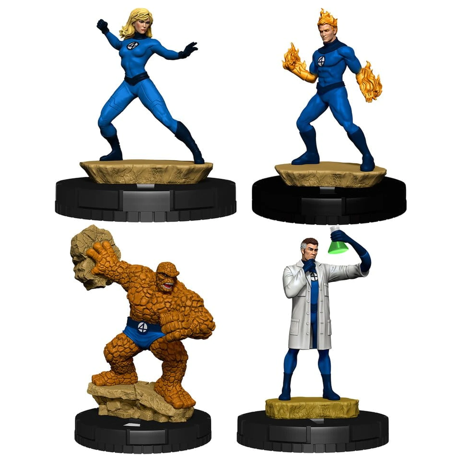Marvel HeroClix: 25. Jubiläums Starter-Set Fantastic Four Produktfoto