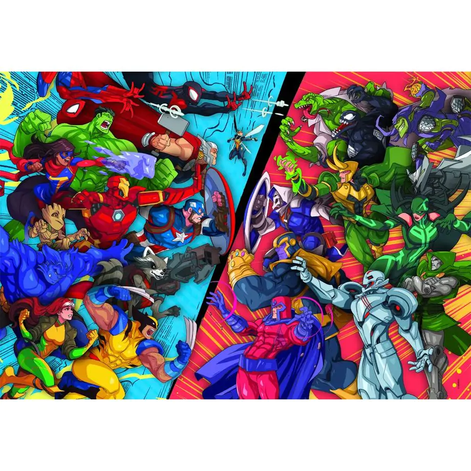 Marvel Heroes vs Villains super Puzzle 104St Produktfoto