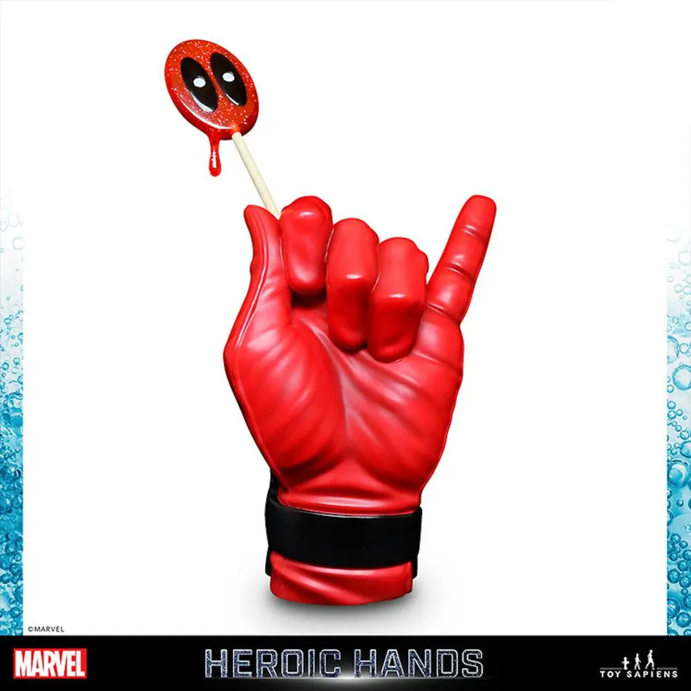 Marvel Heroic Hands lebensgroße Statue #3A Deadpool 25 cm Produktfoto