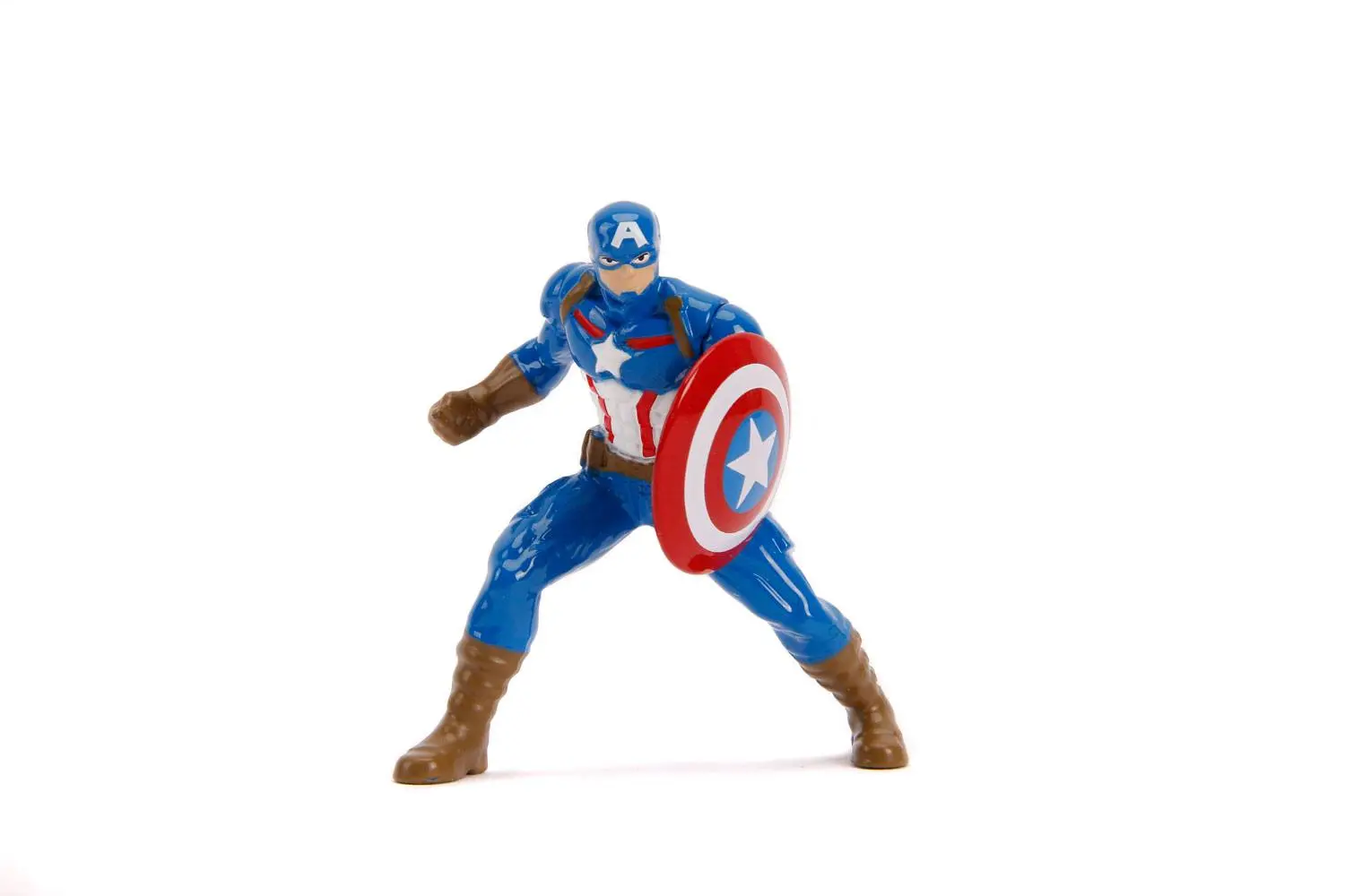 Marvel Hollywood Rides Diecast Modell 1/24 2006 Ford Mustang GT mit Captain America Figur Produktfoto