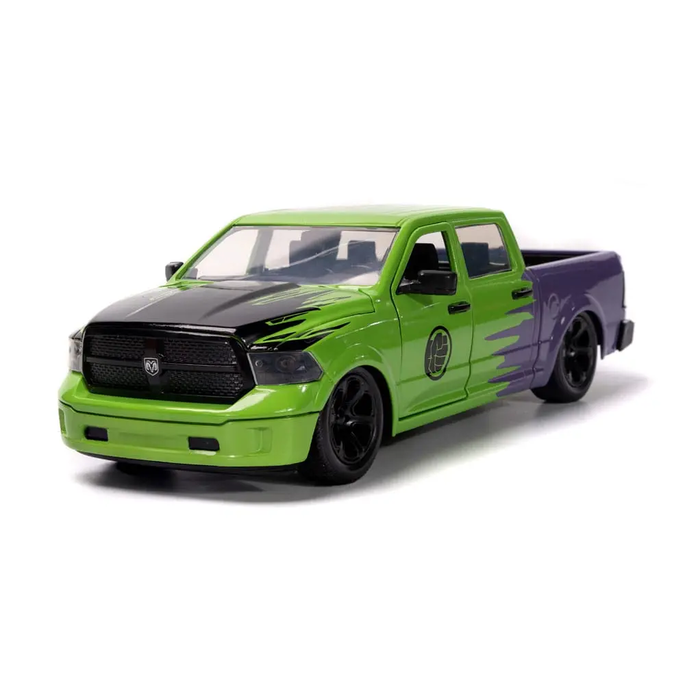 Marvel Hollywood Rides Diecast Modell 1/24 2014 Ram 1500 mit Hulk Figur Produktfoto