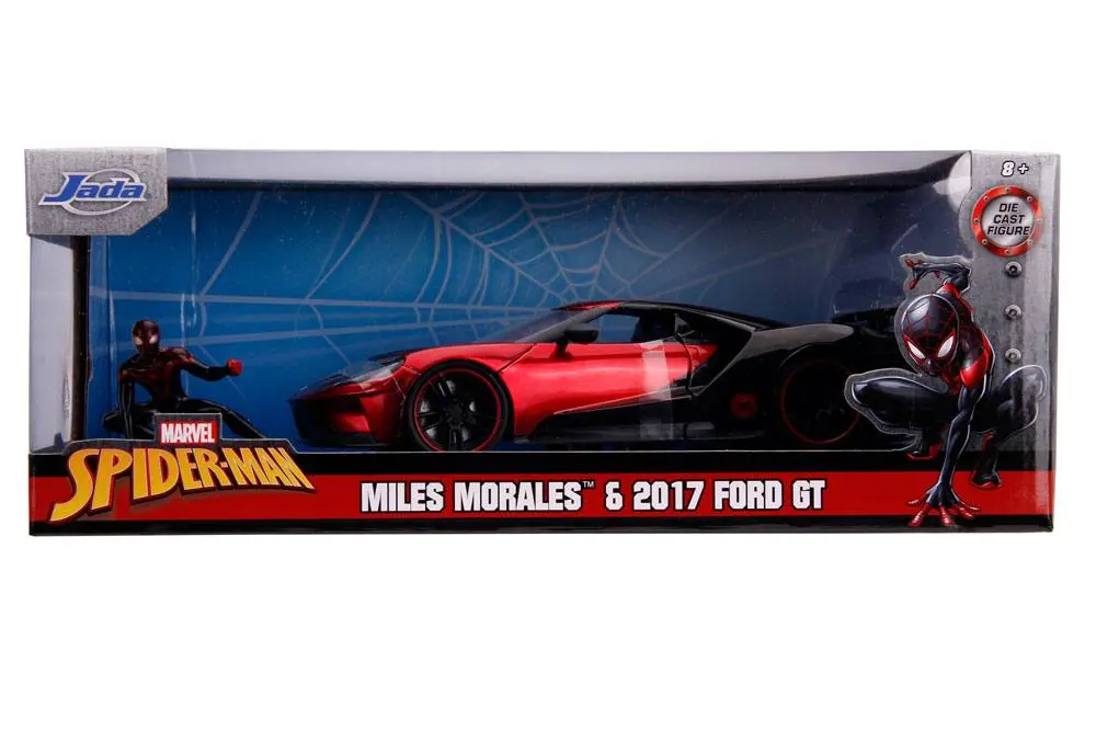 Marvel Hollywood Rides Diecast Modell 1/24 2017 Ford GT mit Miles Morales Figur Produktfoto