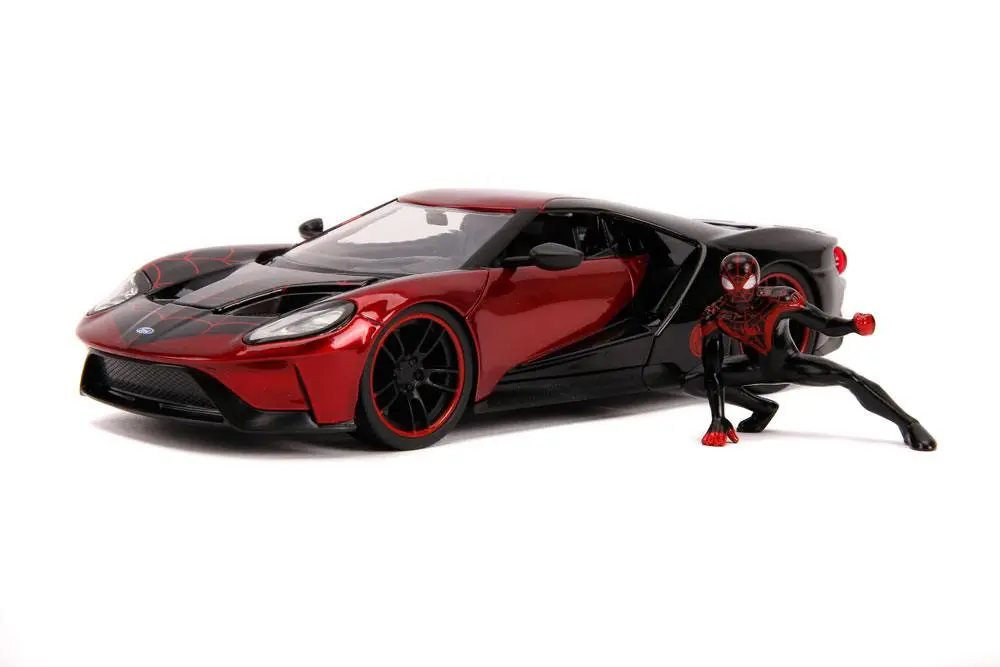 Marvel Hollywood Rides Diecast Modell 1/24 2017 Ford GT mit Miles Morales Figur Produktfoto