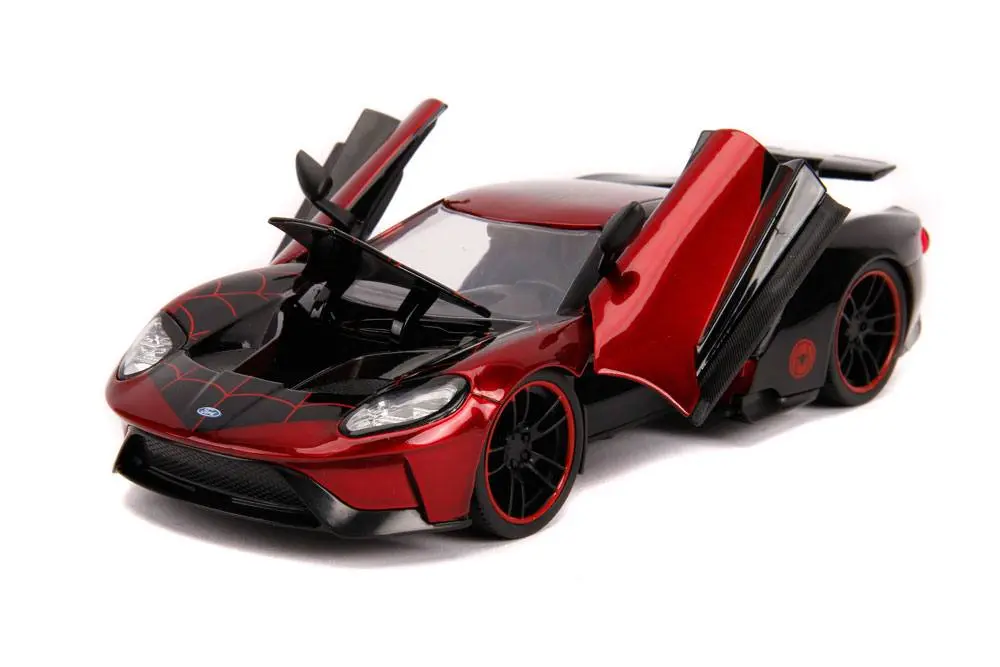 Marvel Hollywood Rides Diecast Modell 1/24 2017 Ford GT mit Miles Morales Figur Produktfoto