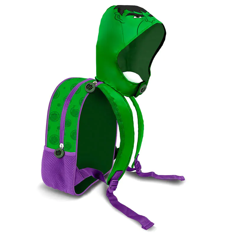 Marvel Hulk Rucksack mit Kapuze 31cm Produktfoto