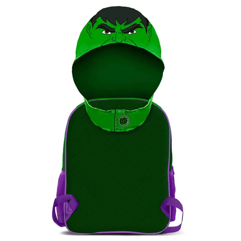 Marvel Hulk Rucksack mit Kapuze 31cm Produktfoto