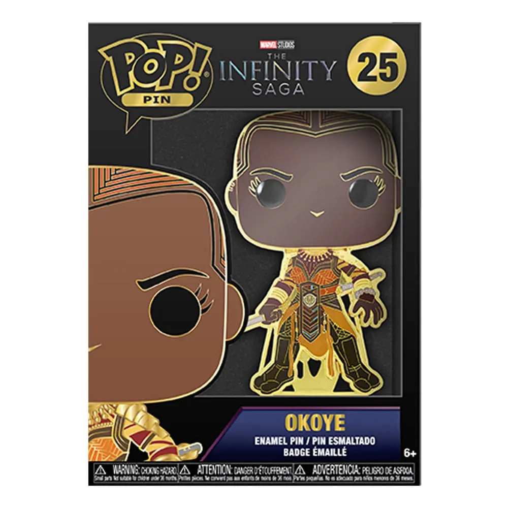 Marvel Infinity Saga POP! Pin Ansteck-Pin Okoye 10 cm Produktfoto