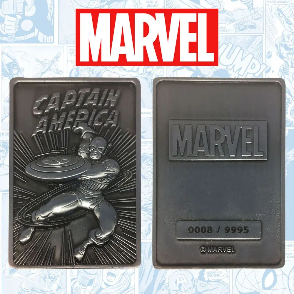 Marvel Metallbarren Captain America Limited Edition Produktfoto
