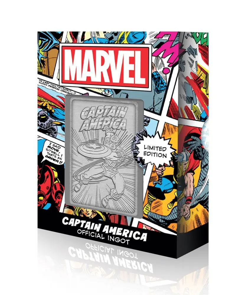 Marvel Metallbarren Captain America Limited Edition Produktfoto