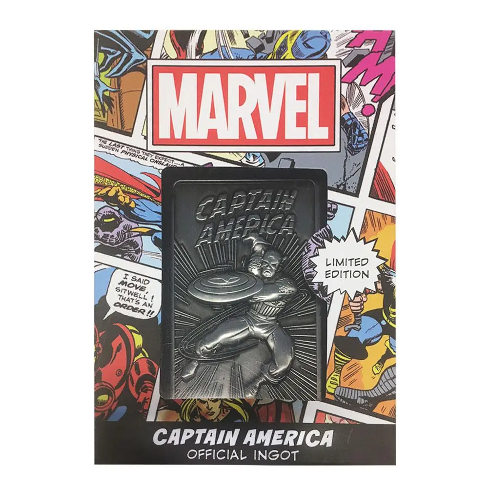 Marvel Metallbarren Captain America Limited Edition Produktfoto