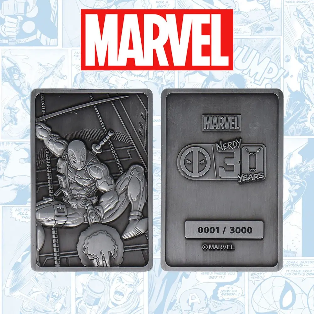 Marvel Metallbarren Deadpool Anniversary Limited Edition Produktfoto