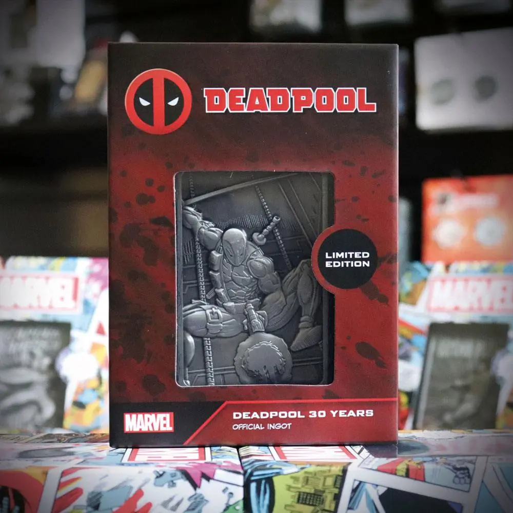 Marvel Metallbarren Deadpool Anniversary Limited Edition Produktfoto