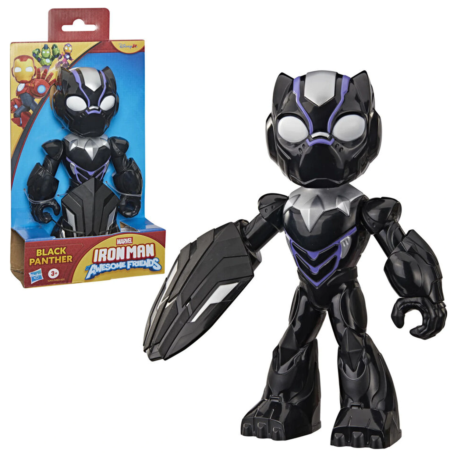 Marvel Iron Man und seine Awesome Friends Black Panther Figur 22cm Produktfoto